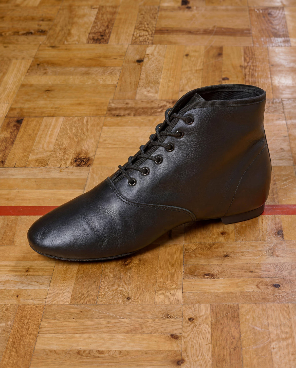 FORMA 6 - Gardestiefel 6-Loch normale Passform mit Ledersohle schwarz Nappaleder